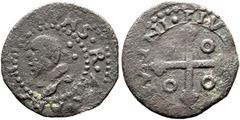 Medieval Coins ITALIEN - Sardinien Sardinien Lot 8 Stück; AE-Kleinmünzen Alfonso V. d'Aragon: Denar reale und Piccolo. Piras 82 und 84 // Filippo II. von Spanien: 3 Cagliaresi // Filippo II. 6 und 3 C