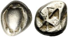 GRIECHISCHE MÜNZEN AIGINA Aigina (D) Stater (12,06g), ca. 550-500 v.Chr. SNG München 529, HGC 433. sch.-s.sch.