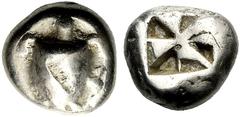 GRIECHISCHE MÜNZEN AIGINA Aigina (D) Stater (11,37g), ca. 550-500 v.Chr. -- Schürfkerbe im Av. SNG München 529, HGC 433. sch.-s.sch.