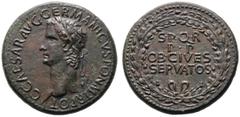 IMPERIUM ROMANUM Caligula (37-41) Caius Caesar Germanicus als Kaiser : Caius Caesar Augustus Germanicus Geboren 31. August 12 n. Chr. in Antium. Gestorben 24. Januar 41 n. Chr. in Rom. (D) Sestertius 