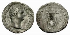 Vespasianus - Domitia Domitianus 81-96 - als Augustus. Drachme (3,10 g), Lykien 95. Av.: belorbeerter Kopf rechts. Rv.: Jahr 14, Lyra, rechts Zweig. RPC:1502; leicht rauh R f.vzgl. Estimate: EUR 120
