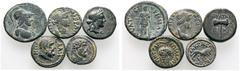 SAMMLUNG GRIECHISCHER UND PROVINZIALRÖMISCHER MÜNZEN GRIECHISCHE MÜNZEN. LYDIA. Thyateira. (D) Lot (5). Kleines Lot aus 2 Bronzemünzen aus Thyateira, späthellenistisch und kaiserzeitlich, dazu 1 Bronz