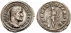 Maximinus Thrax - Philippus II. RÖMISCHE KAISERZEIT Maximinus Thrax-235-238 Denar (2,76 g), Rom 236/8. Av.: MAXIMINVS PIVS AVG GERM, belorbeerte drapierte und gepanzerte Büste rechts. Rv.: PROVIDENTIA