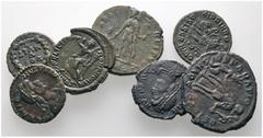 Ancient Coins ANTIKE LOTS Varia und Lots Lot Römische Kaiserzeit (7). Lot aus 7 Bronzemünzen des Gratianus, meist Münzstätte Aquileia, um s.sch.
