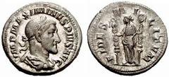 Maximinus Thrax - Domitius Domitianus RÖMISCHE KAISERZEIT Maximinus Thrax-235-238 Denar (3,69 g), Rom 235/236. Av.: IMP MAXIMINVS PIVS AVG, belorbeerte drapierte und gepanzerte Büste rechts. Rv.: FIDE