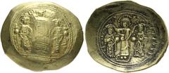 Ancient Coins: Byzantine and Migration Period BYZANZ - Romanos IV. Diogenes (1068-1071) Histamenon Nomisma (Scyphat) (4,38 g), Constantinopolis, 1068-1071 n. Chr. Av.: KWN - MX - ANΔ, Michael VII. mit