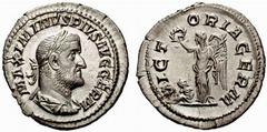 Maximinus Thrax - Iulianus v. Pannonien Maximinus Thrax-235-238 Denar (3,15 g), Rom 236/238. Av.: MAXIMINVS PIVS AVG GERM, Portrait rechts. Rv.: VICTORIA GERM, Victoria mit Kranz und Palmzweig, zu Füß