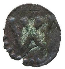 Sweden – coins Sweden, Medieval - Gotland LL 1a 1 penning ND (1290–1450) 0.11 g. Visby. Verdigris. Well struck. SMB 35. 1+