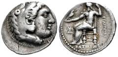 Greek Coins Kingdom of Macedon. Seleukos I Nikator. Tetradrachm. 318-315 BC. Babylon. In the name of Philip III and types of Alexander III of Macedon. (SC-Cad 43.7). (Price-P147 Arados). (Hgc-9,11). A