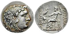 Greek Coins Thrace. Mesembria. Tetradrachm. 150-125 BC. In the name and types of Alexander III of Macedon. (Price-1060). (Hgc-3,1568). Anv.: Head of Herakles to right, wearing lion skin headdress. Rev