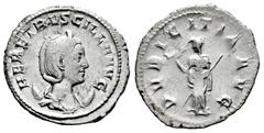 Roman Imperial Herennia Etruscilla. Antoninianus. 249-251 AD. Rome. (Ric-58b). Anv.: HER ETRVSCILLA AVG, draped, diademed bust right on crescent. Rev.: PVDICITIA AVG, Pudicitia veiled standing left, d