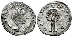 Roman Imperial Diva Mariniana. Antoninianus. 254-256 AD. Rome. (Ric-3). (Rsc-2). Anv.: DIVAE MARINIANAE, diademed, veiled and draped bust right, set on crescent. Rev.: CONSECRATIO, peacock in splendou