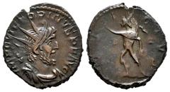Roman Imperial Victorinus. Antoninianus. 268-270 AD. Trier. (Ric-114). Anv.: IMP C VICTORINVS P F AVG, radiate, draped and cuirassed bust right. Rev.: INVICTVS, Sol advancing to left, hand raised and 