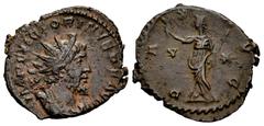 Roman Imperial Victorinus. Antoninianus. 268-270 AD. Colonia Agrippinensis. (Ric-V 2.118). Anv.: IMP C VICTORINVS P F AVG, radiate, draped and cuirassed bust to right. Rev.: PAX AVG, Pax standing to l