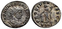 Roman Imperial Aurelian. Antoninianus. 282-284 AD. Ticinum. (Ric-V 2.44-). Anv.: IMP NVMERIANVS P F AVG, radiate, draped and cuirassed bust to right. Rev.: PROVIDENT AVGG, Providentia standing to left