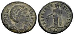 Roman Imperial Helena. Follis. 324-328/30 AD. Rome. (Ric-291). Anv.: FL HELENA AVGVSTA Diademed and draped bust of Helena to right. Rev.: SECVRITAS REI PVBLICE. Securitas, veiled, standing front, head