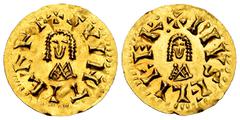 Visigothic Coins Suinthila (621-631). Tremissis. Eliberri (Granada). (R. Pliego-374f). (Cnv-288.30). Anv.: + SVINTILA RE. Rev.: + PIVS ELIBER : . Au. 1,44 g. A good sample. Almost XF. Est...900,00. Sp