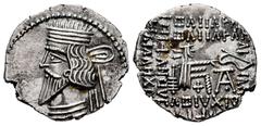 Greek Coins Kingdom of Parthia. Pakoros I. Drachm. 78-120 d.C. Ekbatana. (Sellwood-78.4). (Shore-413). (Sunrise-439). Anv.: Diademed head to left, with long beard. Rev.: Archer (Arsakes I) seated to r