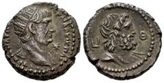 Roman Imperial Trajan. Tetradrachm. 115-116 AD. Alexandria. (Spink-3263). (Ric-4884). (Dattari (Savio)-696). Anv.: Laureate head to right; star before. Rev.: Draped bust of Zeus to right, wearing taen