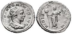 Roman Imperial Elagabalus. Antoninianus. 218-222 d.C. Rome. (Ric-IV 72). (Bmcre-128). (Rsc-39a). Anv.: IMP ANTONINVS AVG, radiate and draped bust to right. Rev.: FIDES MILITVM, Fides standing facing, 
