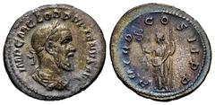 Roman Imperial Pupienus. Denarius. 238 d.C. Rome. (Ric-IV 6). (Bmcre-52). (Rsc-26). Anv.: IMP C M CLOD PVPIENVS AVG, laureate, draped and cuirassed bust to right. Rev.: P M TR P COS II P P, Felicitas 