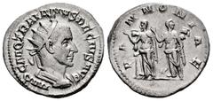 Roman Imperial Trajan Decius. Antoninianus. 249-251 d.C. Rome. (Ric-IV 21b). (Rsc-86). Anv.: IMP C M Q TRAIANVS DECIVS AVG, radiate, draped and cuirassed bust to right. Rev.: PANNONIAE, the two Pannon