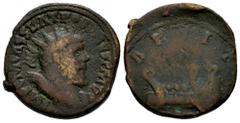 Roman Imperial Postumus. Double sestertius. 261 d.C. Trier. (Ric-V.2). Anv.: IMP C M CASS LAT POSTVMVS P F AVG, radiate, draped and cuirassed bust to right. Rev.: LAETITIA, galley moving to right; (AV