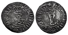 Catholic Kings (1474-1504) Catholic Kings (1474-1504). 1/4 real. Burgos. (Cal-155). Anv.: + HOMO : NON : SEPARAT. Y crowned between roundel and B. Rev.: + HOMO NON : SEPARAT. Y crowned between pellet 