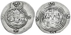 Greek Coins Sassanid Empire. Khusro II. Drachm. RY 2. AYL (Susa?). (Göbl-II/2). Ag. 2,92 g. Choice VF/VF. Est...50,00. Spanish description: Imperio Sasánida. Khusro II. Dracma. RY 2. AYL (Susa?). (Göb