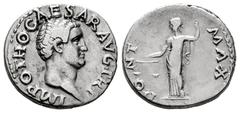 Roman Imperial Otho. Denarius. 69 d.C. Rome. (Ric-19). (Rsc-9). Anv.: IMP OTHO CAESAR AVG TR P, bare head right. Rev.: PONT MAX, Aequitas, draped, standing left, holding scales in right hand and scept