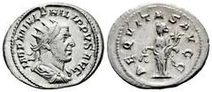 Roman Imperial Philip I. Antoninianus. 244-247 d.C. Rome. (Ric-IV 27b). (Rsc-9). Anv.: IMP M IVL PHILIPPVS AVG, radiate, draped and cuirassed bust to right. Rev.: AEQVITAS AVGG, Aequitas standing to l
