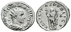 Roman Imperial Trebonianus Gallus. Antoninianus. 252-253 d.C. Rome. (Ric-IV 38). Anv.: IMP CAE C VIB TREB GALLVS AVG, radiate, draped and cuirassed bust to right. Rev.: LIBERTAS AVGG, Libertas standin
