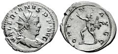 Roman Imperial Valerian I. Antoninianus. 257-260 d.C. Colonia Agrippinensis. (Ric-12 (Lugdunum)). (Rsc-143a (Lugdunum)). Anv.: VALERIANVS P F AVG, radiate, draped, and cuirassed bust to right. Rev.: O