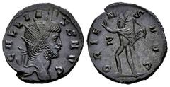 Roman Imperial Gallienus. Antoninianus. 253-268 d.C. Mediolanum. (Ric-494). Rev.: ORIENS AVG. Sol walking left, right hand raised. Bi. 3,95 g. A good sample. AU/XF. Est...120,00. Spanish description: 