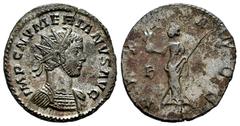 Roman Imperial Numerian. Antoninianus. 284 d.C. Lugdunum. (Ric-394). Anv.: IMP C NVMERIANVS AVG, radiate and cuirassed bust right. Rev.: PAX AVGG, Pax standing left, holding olive branch and transvers