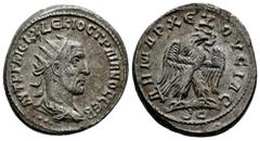 Roman Imperial Filipo I. Seleucis y Pieria. Tetrachalkon. 344 d.C. Antioquía. (Prieur-318 variante). Anv.: AYTOK K M IOYΛ ΦIΛIΠΠOC CEB. Cabeza radiada a derecha. Rev.: ΔHMAPX EΞOYCIAC / S C. Águila so