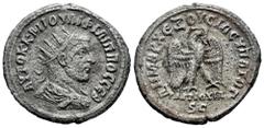 Roman Imperial Filipo I. Seleucis y Pieria. Tetradracma. 248 d.C. Antioquía. (Prieur-373). Anv.: AYTOK K MIOYΛI ΦIΛIΠΠOC CEB. Busto laureado, drapeado y con coraza a derecha. Rev.: ΔHMAPX ΕΞOYCIAC YΠA