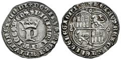 Medieval Coins Kingdom of Castille and Leon. Pedro I (1350-1368). 1 real. Sevilla. (Bautista-528.5). (Imperatrix-P1:12.27, Plate coin). (Abm-380 var). Anv.: ✠ DOMINVS : MICHI : ADIVTOR : ET EGO DI / :
