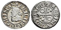 Philip III (1598-1621) Philip III (1598-1621). 1/2 croat. 1613. Barcelona. (Cal-378). (Cru C.G-4342g). Ag. 1,60 g. Original luster. Scarce in this grade. Ex Áureo & Calicó 332, Lot 360 (23.05.2019). A