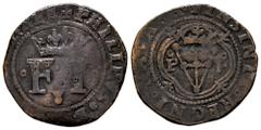 Philip IV (1621-1665). 8 cornados. Pamplona. (Cal-84). (Ros-4.5.28 var.). Anv.: F I between by roundels, value 8 between them and surmounted by pellet. + PHILIPVS ◦ D ... ARRE. Rev.: Crowned triangula