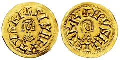 Sisebuto (612-621) Sisebuto (612-621). Tremissis. Eliberri (Granada). (Cnv-217.16 var). (R. Pliego-272o). Anv.: +SISEBVTVSRI. Rev.: +PIVSELIBERR⠲. Au. 1,44 g. PP instead of PI at the beginning of the 