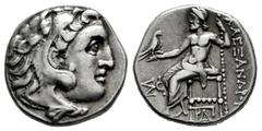 Greek Coins Kingdom of Macedon. Antigonos I Monophthalmos. Drachm. 319-310 a.C. Kolophon. Struck as Strategos or king of Asia. (Price-1792). (Müller-1606). (Sng Cop-918). Anv.: Head of Herakles to rig