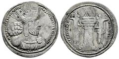 Greek Coins Sassanid Empire. Shapur I. Drachm. 260-272 d.C. Mint I (Ctesiphon). (Göbl-I/1). Ag. 3,47 g. Scratches on obverse. VF/Almost VF. Est...85,00. Spanish Description: Imperio Sasánida. Shapur I