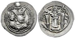 Greek Coins Sassanid Empire. Valkash. Drachm. 484-488 d.C. LD (Rayy). (Göbl-I/1). Ag. 4,12 g. Scarce, even more in this grade. Ex Soler & Llach 1088, Lot. 60 (15.10.2015) . AU. Est...120,00. Spanish D
