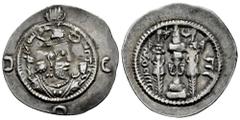 Greek Coins Sassanid Empire. Khusro I. Drachm. RY 37 = 568 d.C. AW (Ohrmazd-Ardashir). (Göbl-II/2). Ag. 3,41 g. Lightly toned. VF. Est...45,00. Spanish Description: Imperio Sasánida. Khusro I. Dracma.
