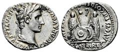 Roman Imperatorial Augustus. Denarius. 7-6 a. C. Lugdunum. (Ffc-22). (Ric-207). (Cal-852). Anv.: CAESAR AVGVSTVS DIVI. F. PATER. PATRIE, his laureate head right. Rev.: C.L. CAESARES AVGVSTI. F. COS. D