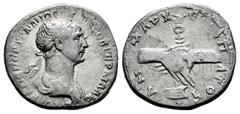 Roman Imperial Trajan. Drachm. 98-117 d.C. Caesarea. Cappadocia. (RPC-III 3030). (Sydenham-223a). Anv.: ΑΥΤΟΚΡ ΚΑΙС ΝЄΡ ΤΡΑΙΑΝΟС СЄΒ ΓЄΡΜ ΔΑΚ. Laureate and draped bust right. Rev.: ΔΗΜΑΡΧ ЄΞ ΥΠΑΤΟ ς. 