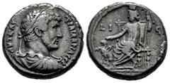 Roman Imperial Hadrian. Tetradrachm. RY 16 = 131/12 d.C. Alexandria. Egypt. (Dattari-1477/8). (Emmett-892.16). (K&G-32.514). Anv.: ΑΥΤ ΚΑI ΤΡΑΙ ΑΔΡΙΑ CЄΒ Laureate, draped and cuirassed bust to right. 