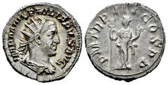 Roman Imperial Philip I. Antoninianus. 246 d.C. Rome. (Ric-IV 3). (Rsc-124). Anv.: IMP M IVL PHILIPPVS AVG, radiate, draped and cuirassed bust to right, seen from behind. Rev.: P M TR P III COS P P, F
