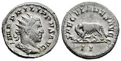 Roman Imperial Philip I. Antoninianus. 248 d.C. Rome. (Ric-IV 15). (Rsc-178). Anv.: IMP PHILIPPVS AVG, radiate, draped and cuirassed bust to right. Rev.: SAECVLARES AVGG, she-wolf standing to left, su